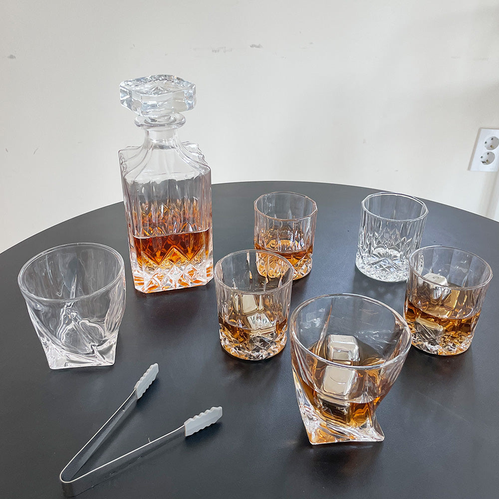 GoodGlassware Whiskey Decanter Set with Glasses