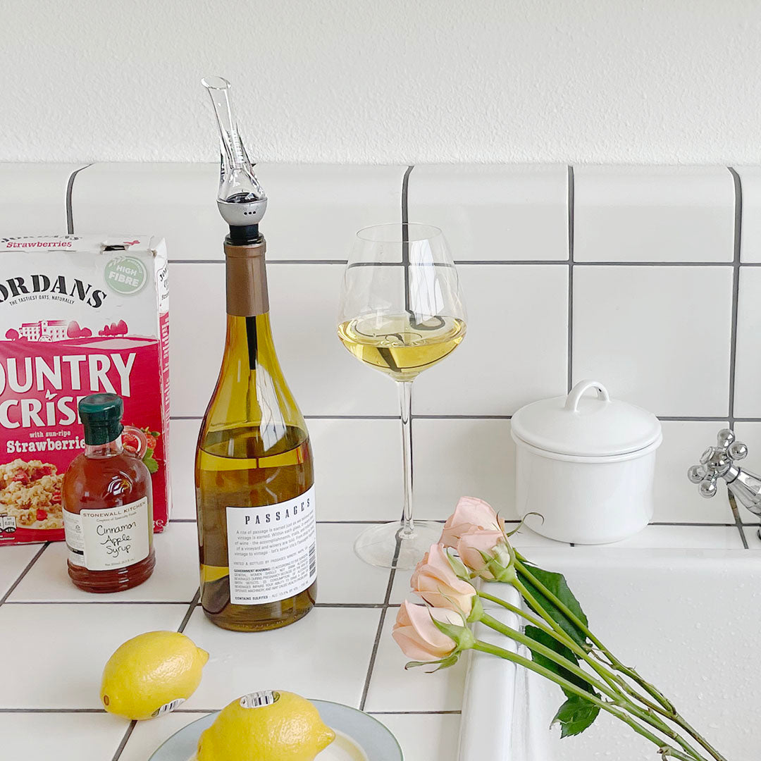 Vintorio Wine Aerator Pourer (Silver)