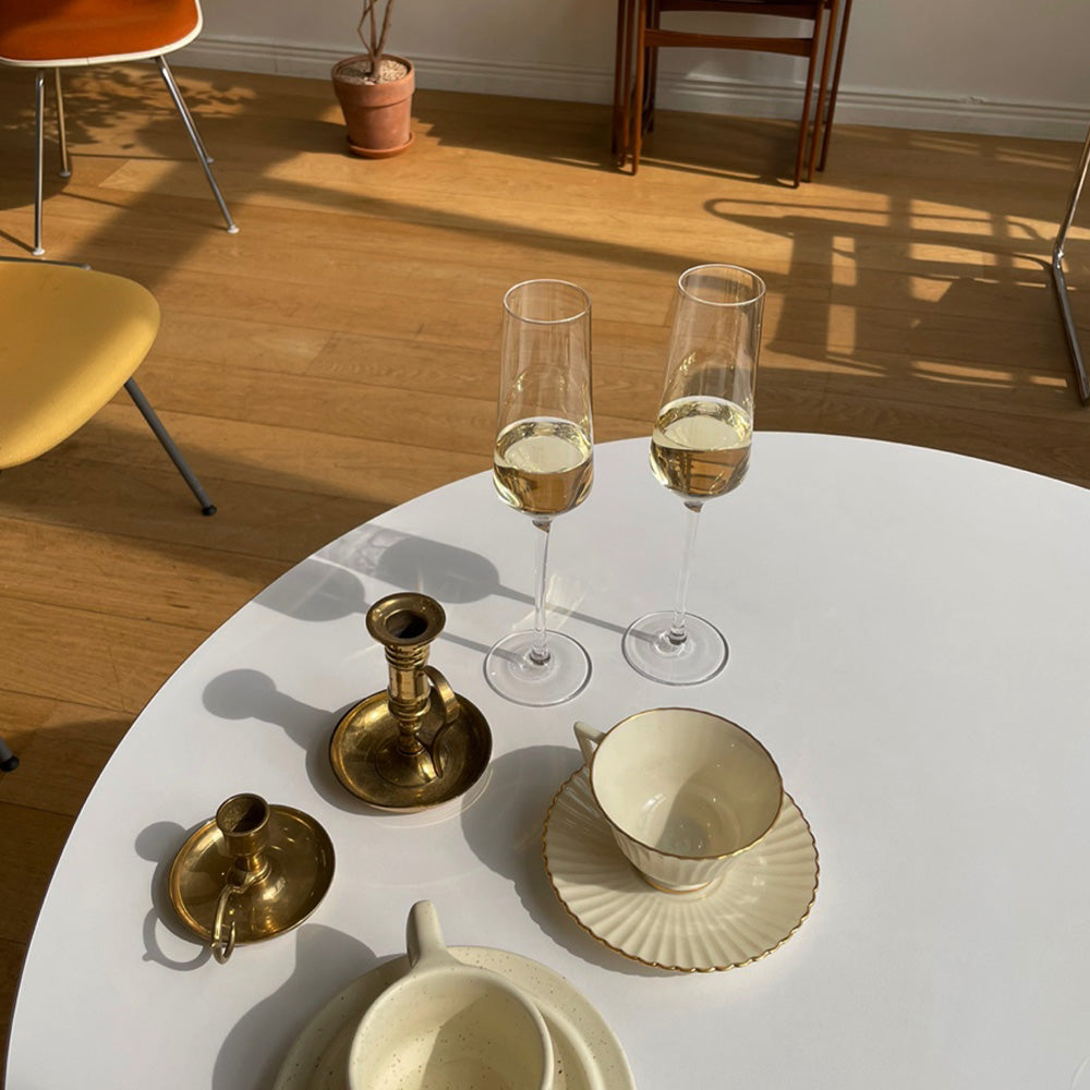 GoodGlassware Champagne Flutes (Set Of 4) 8.5 oz – Tall, Long Stem, Crystal Clear, Classic, and Seamless Tower Design - Dishwasher Safe, Quality Sparkling Wine Stemware