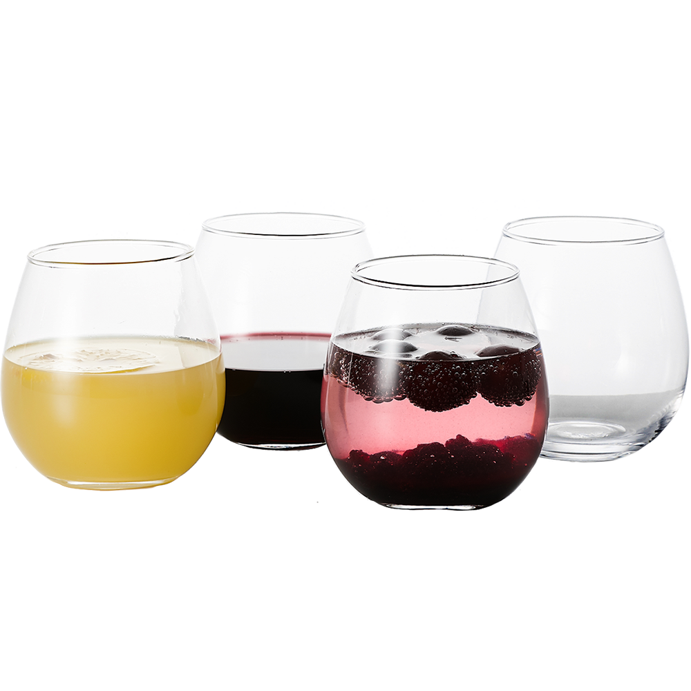 Vintorio GoodGlassware Stemless Wine Glasses (Set of 4)
