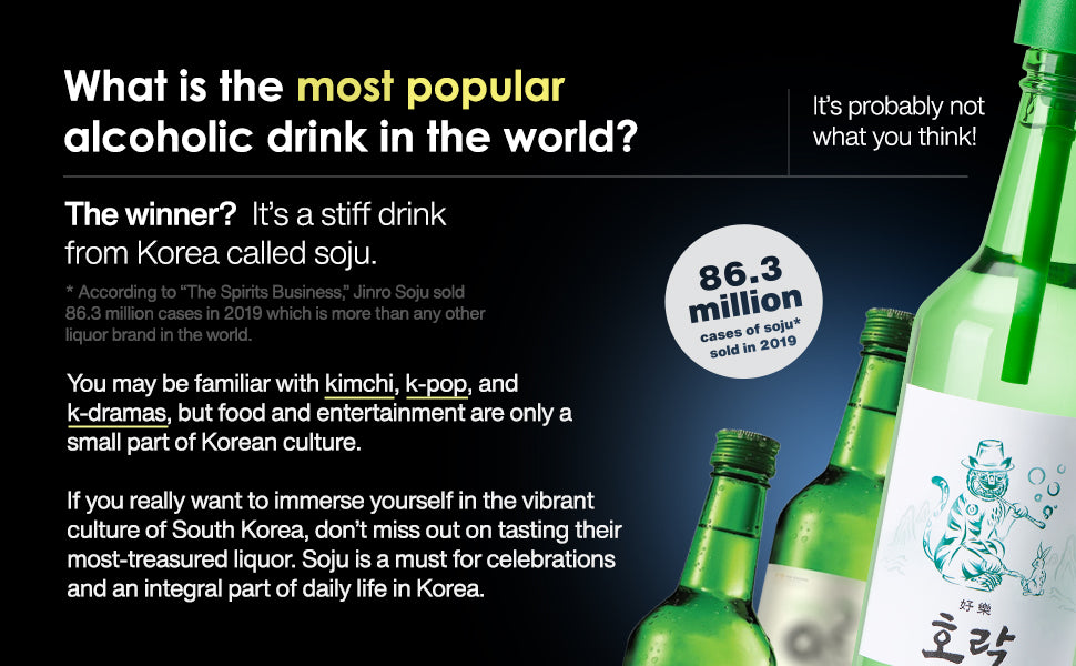What is the most popular alcoholic drink in the world? Soju!