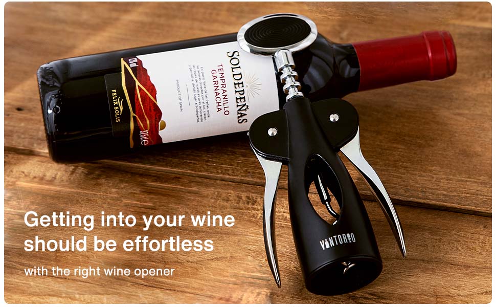 Vintorio Easy Wing Corkscrew - Getting into your wine should be effortless with the right wine opener