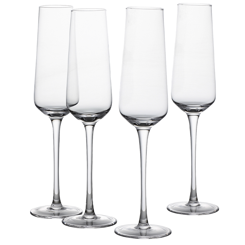 Vintorio GoodGlassware Long-stem Champagne Glasses (Set of 4)