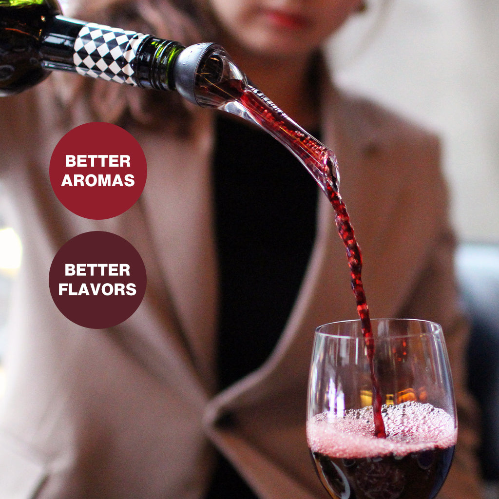 Why aerate wine with a wine aerator? Better flavors and better aromas!