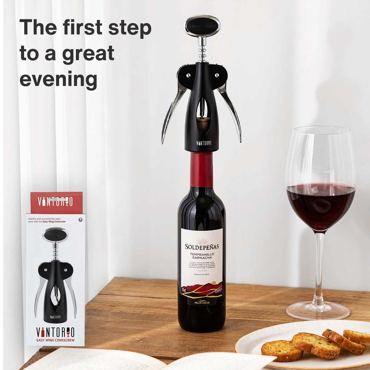 Vintorio Easy Wing Corkscrew - The first step to a great evening