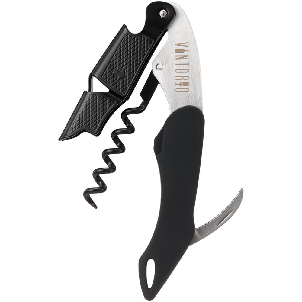 Corkscrew Waiter's Wine Bottle Opener Black - City Vino, Inc.