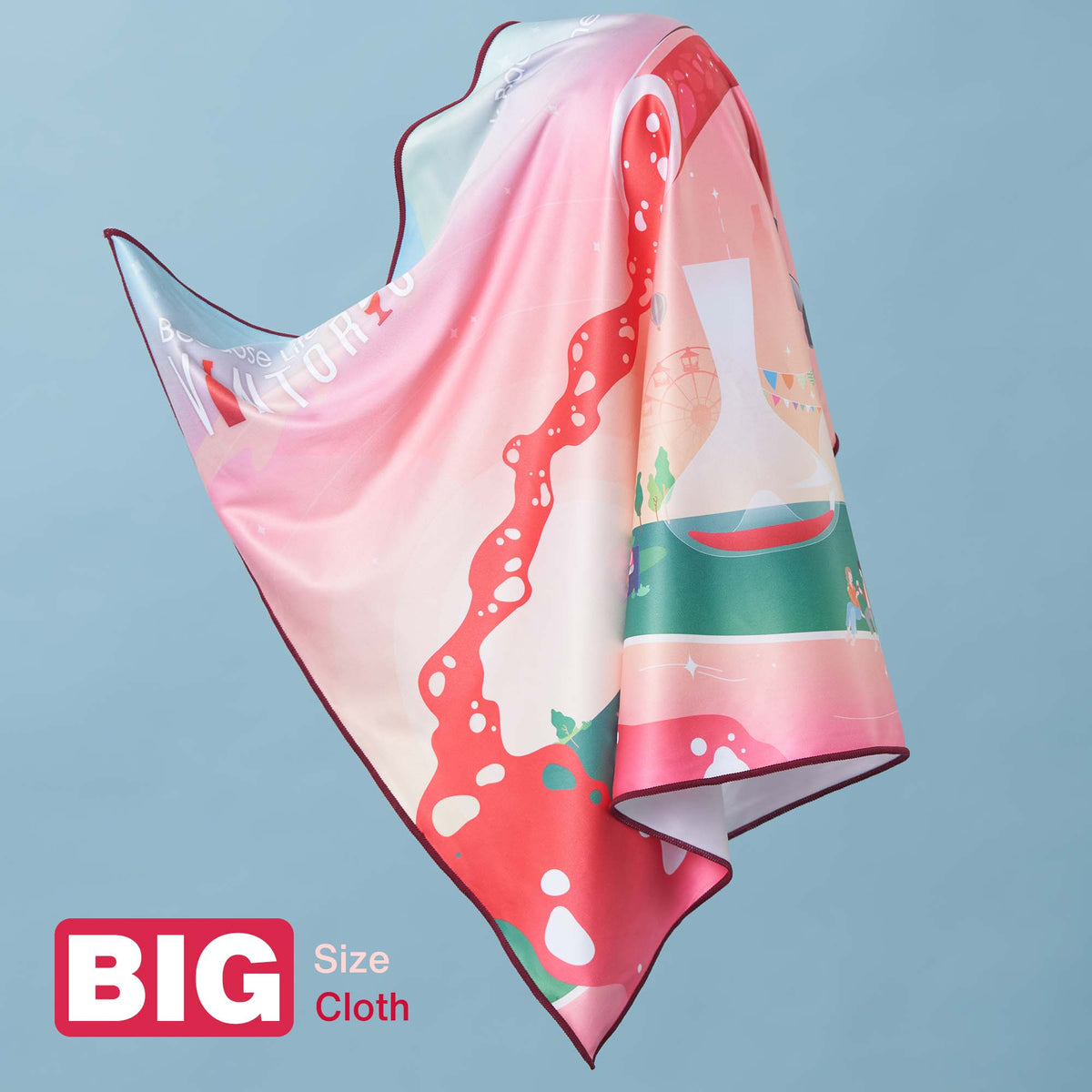 Vintorio Microfiber Cloth for Polishing Wine Glasses (22 x 28&quot;)