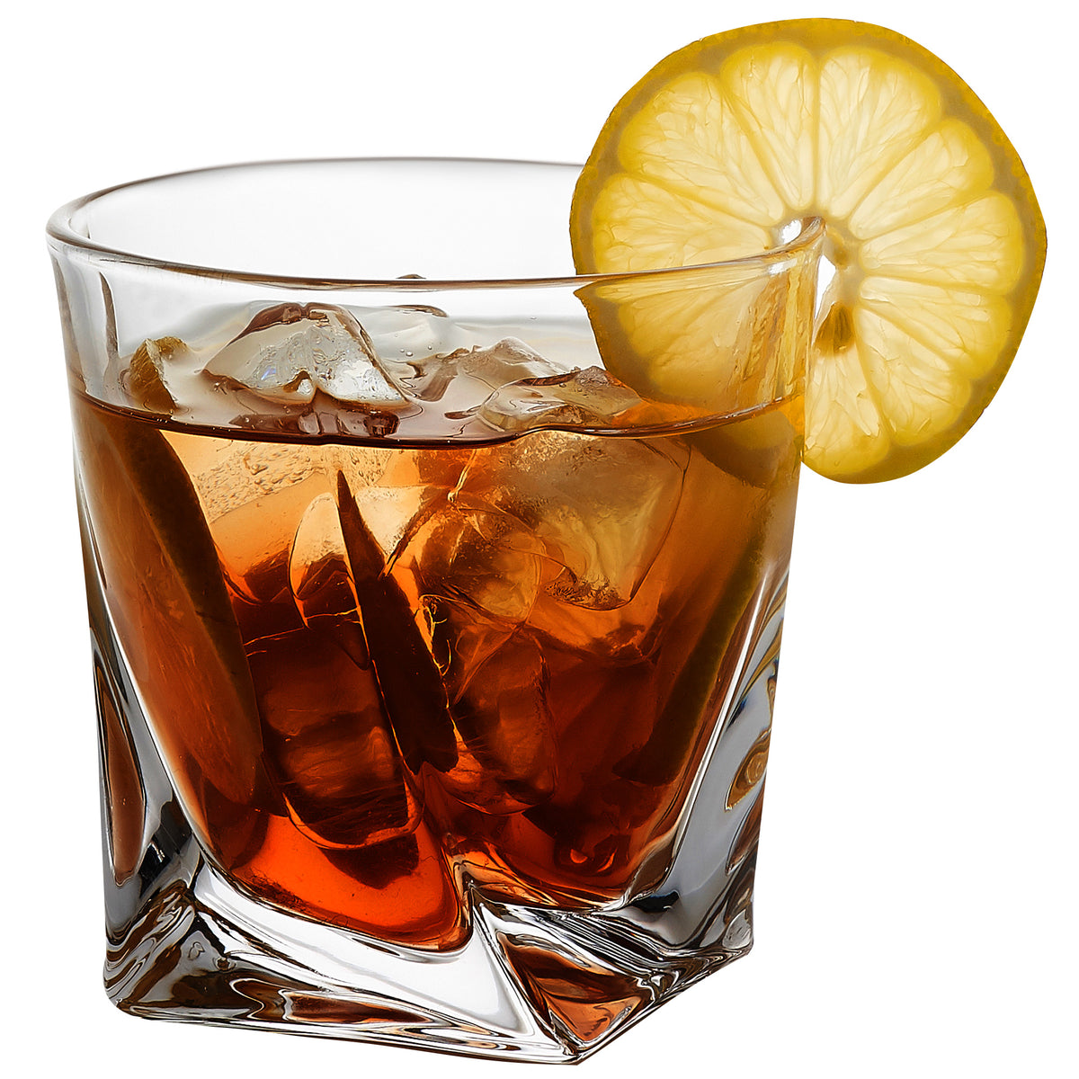 Vintorio GoodGlassware Swirl Whiskey Glasses (Set of 4)