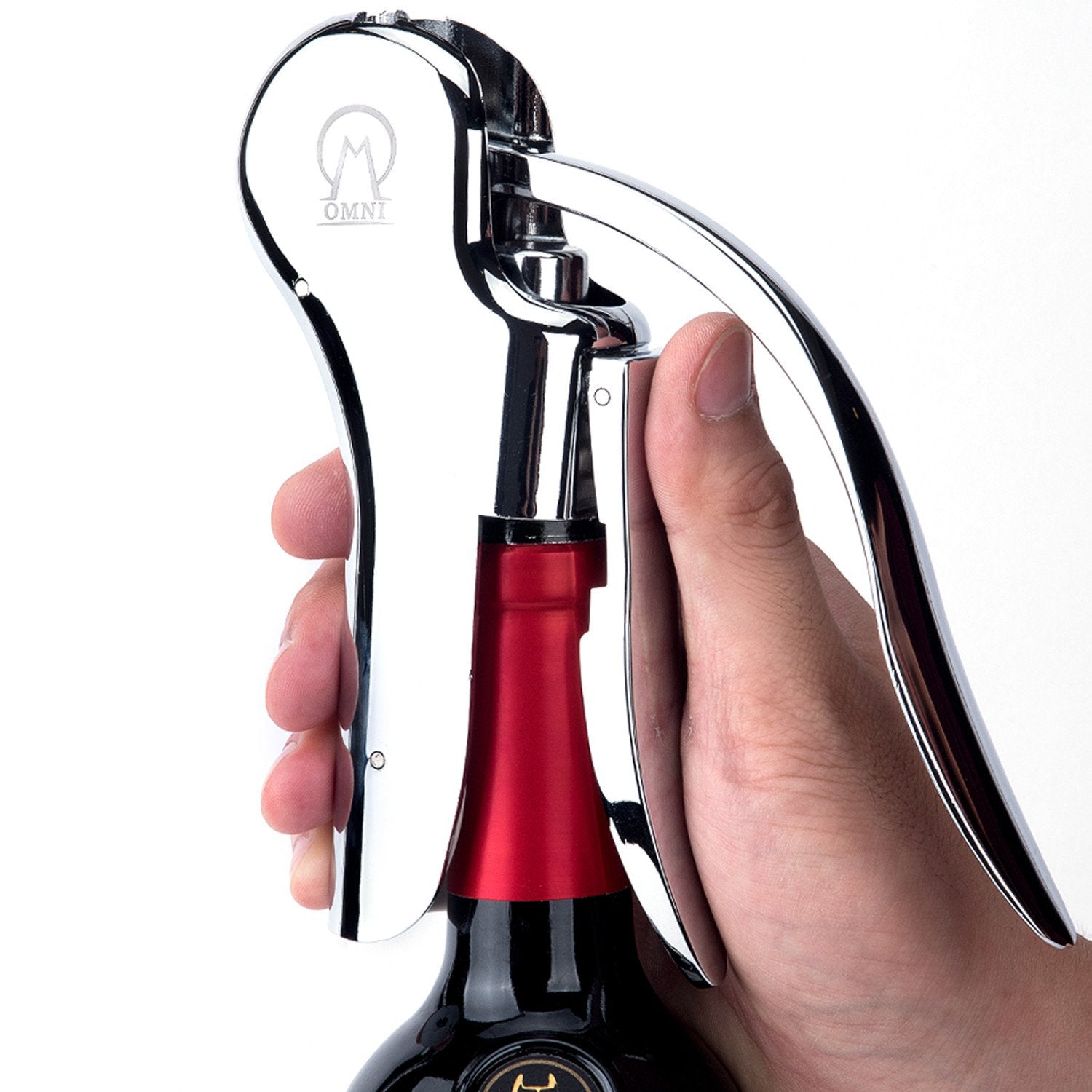 Omni Screw-Pull Lever Wine Bottle Opener - Vintorio
