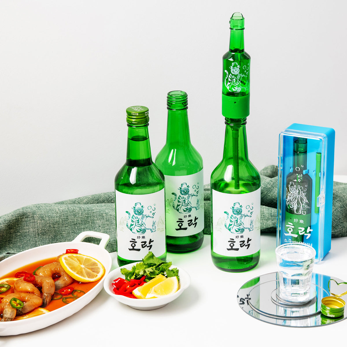Vintorio Horak Soju Aerator Pourer - Liquor Pourer - Perfect Pairing with Korean Food