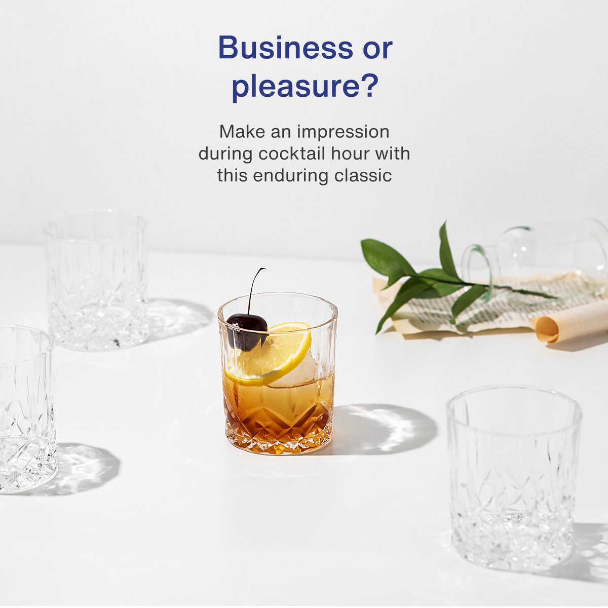 GoodGlassware Whiskey Decanter and Glasses Set (5-Piece Set)