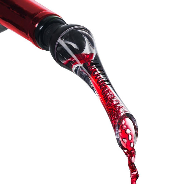 Wine aerator pourer accessory