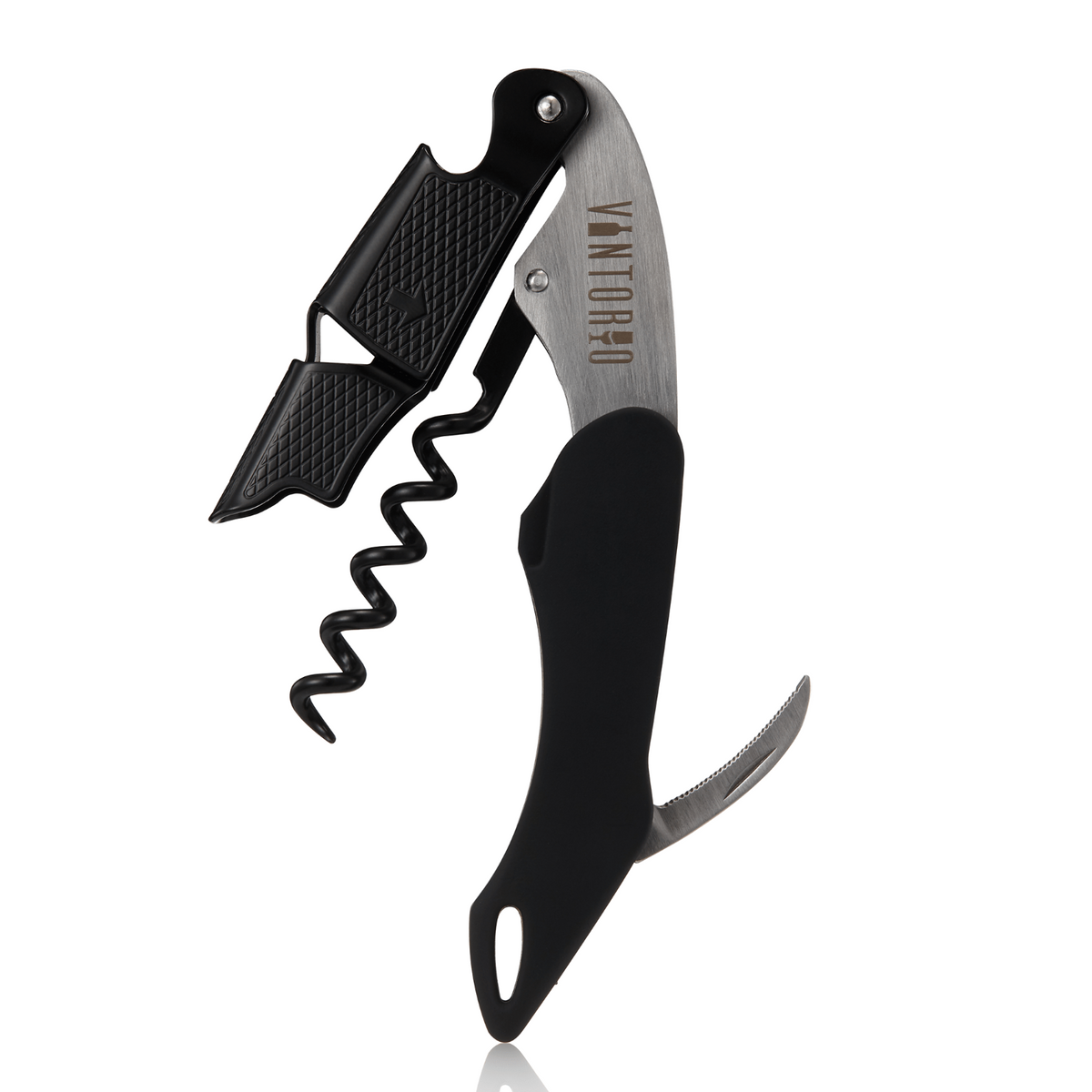 Vintorio Waiter&#39;s Corkscrew and Professional Wine Key with built-in foil cutter (Vintorio)